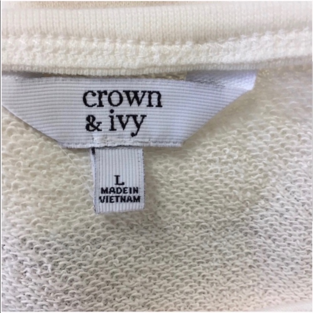 Crown and Ivy Essential Top White Size L - Picture 4 of 6